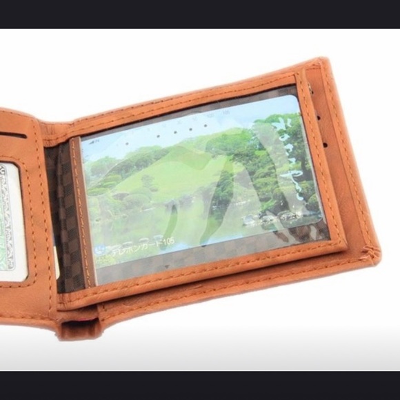 Men’s Leaf Pattern Wallet - Picture 4 of 10